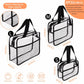 XEWEA Large Small Clear Travel Toiletry Bags with Handles & Pocket for Men Women, 3PCS TSA Approved Transparent Makeup Bag,Waterproof PVC Quart Organizer with Zipper for Toiletries Airline Essentials - Roamly
