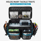 THKFISH Fishing Tackle Bag for 3600/3700 Tackle Box, Waterproof Soft Bottom Large Tackle Box Bag Saltwater & Freshwater Fishing Bags