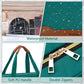 Wedama Toiletry Bag for Women, Hanging Travel Toiletry Bag with Jewelry Organizer Compartment Large Makeup Bag, PVC Waterproof Cosmetic Travel Bag Trips Camping Bathroom, Green+Brown - Roamly