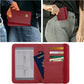 ZOPPEN Passport Holder Wallet, Passport Cover Travel Wallet Women Travel Essentials Accessories Document Organizer Travel Must Haves Rfid Blocking Cover Case for Women and Men, Wine