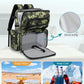HXLGMD Fishing Backpack with Rod Holders, 43L Large Water Resistant Tackle Bag Storage Gear and Equipment with Cooler for Men Fishing, Camping, Hiking, Green