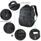KROSER TSA Friendly Travel Laptop Backpack 17.3 inch XL Computer Backpack Water-Repellent College Daypack Business Backpack with RFID Pockets & USB Port for Men/Women-Black - Roamly