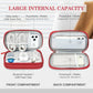 FYY Travel Cable Organizer Pouch Electronic Accessories Carry Case Portable Waterproof Double Layers All-in-One Storage Bag for Cord, Charger, Phone, Earphone Red