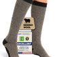 Merino Wool Compression Socks for Women Men, 15-20 mmHg Knee High Socks for Flying, Travel, Running