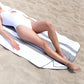 Gray Microfiber Beach Towel by Laguna Beach Textile Co - Sand Free, Light Weight Striped Pool Towel - Perfect for Yoga, Gym, Beach, Pool - Extra Large, 35" x 75" - Quarry Gray