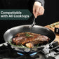 ROYDX Hybrid Nonstick 7-Piece Fry Pan Set,8, 10 and 12-Inch Frying Pans with Removable Handles,Save Space,Non Stick Stainless Steel Skillets,Dishwasher&Oven Safe, Compatible with All Cooktops