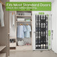 Unjumbly Over the Door Shoe Organizer with 40 Large Breathable Mesh Pockets, Space Saving Shoe Holder, Hanging Shoe Rack for Entryway Bedroom Closet Storage (Black, 40 Pockets)