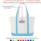 CB STATION Medium Classic Canvas Tote Bag for Women, Top Zipper Closure, Outer Pocket, Daily Essentials, Groceries, Traveling
