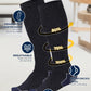 Pembrook Light Compression Socks for Men - 3 Pairs | 8-15 mmhg Compression Dress Socks for Men | Support Socks for Men