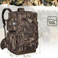 Hunting Backpack with Waterproof Rain Cover, Self Standing Hard Bottom, 50L Camo Hunting Day Pack for Bow Rifle Gun