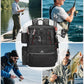 MATEIN Fishing Backpack with 4 Tackle Boxes, Fishing Bag with Rod Holder & Safety Compass & Cooler, Gifts for Fishermen