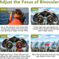 20x50 Binoculars for Adults High Powered, Military Compact HD Waterproof Binoculars with Low Light Vision for Bird Watching Travel Hunting Football Games Stargazing with Carrying Case and Strap(Mud)