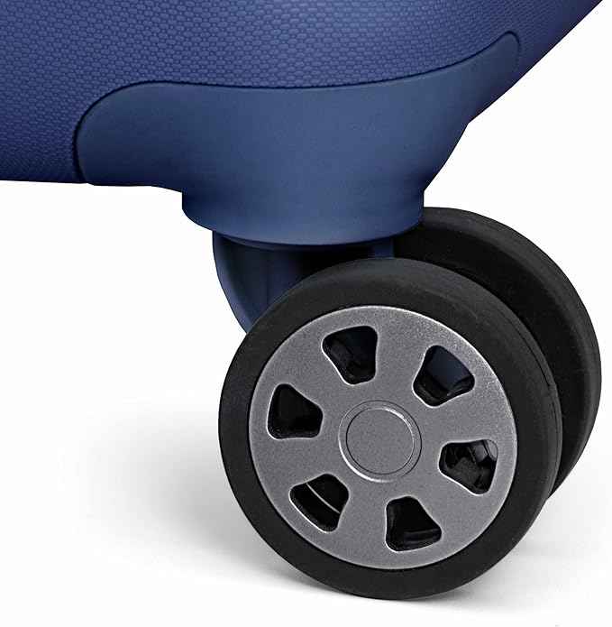 Traveler's Choice Pagosa Hardshell Expandable Luggage with Spinner Wheels, Navy, 26-Inch Medium