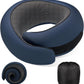 Neck Pillow Airplane,100% Pure Memory FoamTravel Neck Pillow Travel Neck Support Ergonomic &Portable Design Best for Sleeping Plane Car Train Office Flight (Deep Blue)