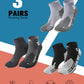 Compression Sport Running Socks: Athletic Socks for Men Women with Cushion,3 Pairs Work Hiking Basketball Ankle Socks