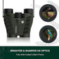 12x28 Compact HD Binoculars for Adults High Powered - Large View Binoculars with Clear Low Light Vision - Super Bright Lightweight & Waterproof Binocular for Bird Watching Travel Hunting Cruise