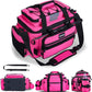 Goture Fishing Tackle Bag, Store Up to 4PCS 3700 Plus 2PCS 3600 Tackle Trays(Not Included), 600D Soft Side Gear Fishing Bag with Rod Straps,Detachable Water Bottle Pouch,Waterproof Bottom,SBS Zippers