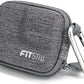 FiTSTILL Grey Weaving Mini Carrying Case for Go Pro Hero 13/12/11/10/9/8/7/(2018)/6/5/4/3+/3 Black,Hard Shell Travel Storage Case for AKASO,Campark,YI Action Camera and More