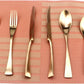 6-Piece Flatware Set,Extra Thick Heavy Duty - 18/10 Stainless Steel Cutlery Sets,High Matte Finish Rose Gold Flatware Sets Service for 1,Multipurpose Use for Home,Kitchen Utensil Sets