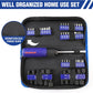 WORKPRO 61PC Magnetic Screwdriver Bits & Nut Driver Set with Organizer Bag, DIY Tools & Equipment for Men Women Mechanic, Herramientas Tool Bit Kit Home Improvement Gift, Metric & SAE