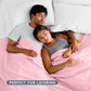 Bare Home Polar Fleece Blanket - Throw - Light Pink - Warm & Cozy - Premium Fleece - Blanket for Bed, Sofa, Camping, Travel and Cold Nights - Lightweight (Throw, Light Pink)