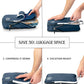 Large Compression Packing Cubes for Travel-Packing Cube Luggage Organizers 7 Piece Set for Checked Luggage-Ultralight, Expandable/Compression Bags by TRIPPED Travel Gear (Navy/White) - Roamly