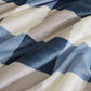 PU MEI Sherpa Fleece Throw Blanket 80" x 90" Full/Queen Reversible Plush Fluffy Extra Large Big Blanket Lattice Flannel Blankets for Sofa Couch Bed (Grey-Soft Blue, 80"*90")