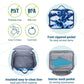 Wildkin Kids Insulated Lunch Box – Durable and Reusable for School & Travel - Sharks