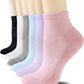 CS CELERSPORT 6 Pairs Women's Running Ankle Socks Athletic Sport Socks Cushioned