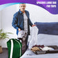 American Laundry Bags | Backpack with Shoulder Strap 2 piece set | Heavy Duty Clothes Holder | Travel Hamper for College Dorm | Portable Wash Bag | Green color | 30" x 40" size | Made in the USA