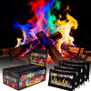 Magic Fire Color Changing Packets (8 Pack) for Fire Pits, Campfire, Bonfire & Outdoor Fireplace, Long Lasting, Vibrant, Non-Toxic Colored Rainbow Flames Camping Essentials & Accessories