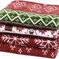 PHF Printed Fleece Blanket Twin Size, No Shed No Pilling Ultra Soft Plush Cozy Xmas Prints Theme Home Décor Flannel Blanket for Bed, Sofa, Couch and Gift, 66" x 90", Retro Christmas