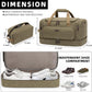 ZOMFELT Duffle Bag for travel, 40L Canvas Travel Duffel Bags for Men Women, Water Resistant Overnight Weekender Bag with Toiletry Bag & Shoe Compartment, Carry on Luggage Bag for Travel, Gym, Green - Roamly
