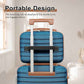 Joyway Luggage Set 3 Piece Suitcase Sets with Spinner Wheel,Hardside Expandable Travel Laggage with TSA Lock (13/20/24/28 Blue brown