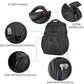 KROSER Travel Laptop Backpack 17.3 Inch XL Computer Backpack with Hard Shell Saferoom RFID Pockets Water-Repellent Business College Daypack Stylish Bag for Men/Women-Black - Roamly