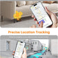 NOVOO Air Locator Tag (iOS Only) Wallet Tracker Card with Find My, Smart Card Bluetooth Tracker, 6 Years Battery, IP68 Waterproof, 1.6mm Keys Finder and Item Locator for Keys, Bags, Passport(2 Pack)