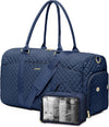 Weekender Travel Duffle Bag for Women - Carry on Bag with Shoe Compartment Overnight Bags with Toiletry Bag Wet Pocket Weekend Traveling Yoga Gym Hospital Bags for Labor and Delivery Blue
