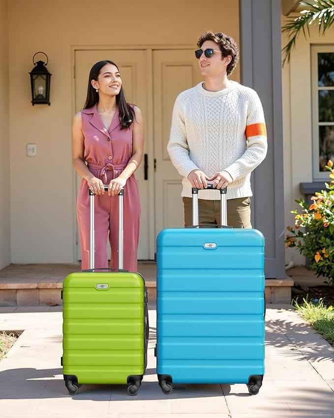 Suitour Luggage Sets 2 piece, Lightweight Luggage Set with Spinner Wheels, 19/27 inch Travel Suitcase Set