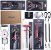 Goture Fishing Tool Kit,Fishing Pliers,Fillet Knife with Sheath,Fish Lip Gripper,Fish Hook Remover,Lanyard,Line Scissors,Sharpener,Stainless Steel Soap,Saltwater Gear Kit,Red/Pink,Gifts for Men/Women