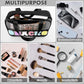 Snack Bag for Travel - Chenille Letter Clear Makeup Bag, Large Preppy Patch Snack Cosmetic Bag with Handle and Zipper, Cute Makeup Pouch Nylon&PVC Waterproof Toiletry Organizer Storage for Women
