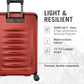 Victorinox Spectra 3.0 Expandable Medium Case - Modern Hardside Luggage - Rolling Suitcase with Spinner Wheels - Holds Travel Accessories - 81 Liters, Red