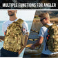 PLUSINNO Fishing Backpack with Floating Fishing Net, Tackle Boxes, Waterproof Sling Tackle Bag For Fish Gear With Rod Holder, Gifts for Men