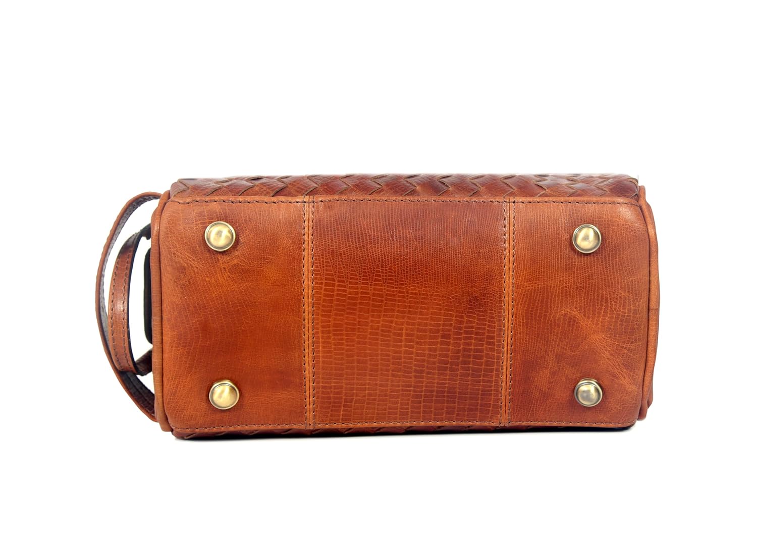 10" Premium Leather Toiletry Travel Pouch With Waterproof Lining | King-Size Handcrafted Vintage Dopp - Kit Gift for Father's Day By Aaron Leather Goods - Roamly