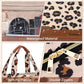 Wedama Toiletry Bag for Women, Hanging Travel Toiletry Bag with Jewelry Organizer Compartment Large Makeup Bag, PVC Waterproof Cosmetic Travel Bag Trips Camping Bathroom, Leopard Print - Roamly