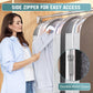 10" Gusseted Garment Bags for Hanging Clothes with Clear Window, 32" Suit Bags for Open Closet Storage, Clothing Cover for Coat, Dress, Jacket, Shirt, Fur Wardrobe Protector, 3 Packs