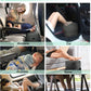 JefDiee Inflatable Travel Foot Rest Pillow, Kids Airplane Bed, Adjustable 3 Layers Height Leg Rest Pillow, Adults Travel Essentials Great for Airplane, Office, Home, Trains, Cars (Dark Grey)