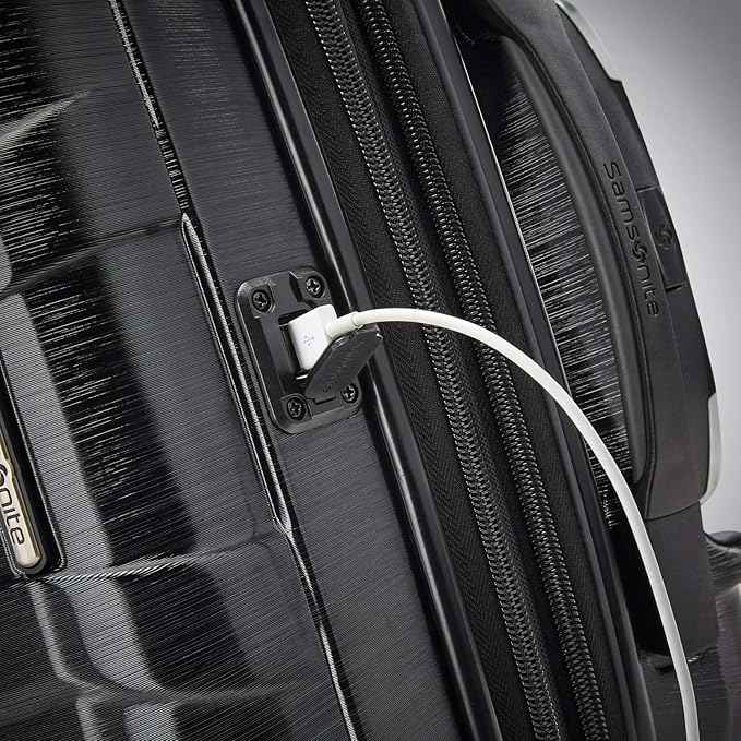 Samsonite Centric 2 Hardside Expandable Luggage with Spinner Wheels, Black, Carry-On 20-Inch
