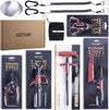 Goture Fishing Tool Kit,Fishing Pliers,Fillet Knife with Sheath,Fish Lip Gripper,Fish Hook Remover,Lanyard,Line Scissors,Sharpener,Stainless Steel Soap,Saltwater Gear Kit,Red/Pink,Gifts for Men/Women