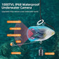 Eyoyo Underwater Fishing Camera 7 inch LCD Monitor Fish Finder Waterproof 1000TVL Fishing Camera 12pcs Infrared Lights for Lake, Boat, Ice Fishing