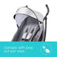 Summer Infant 3Dlite Convenience Stroller, Gray - Lightweight Stroller with Aluminum Frame, Large Seat Area, 4 Position Recline, Extra Large Storage Basket - Infant Stroller for Travel and More